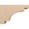 Ekena Millwork 11"W x 33"D x 22"H Classic Mediterranean Rough Cedar Woodgrain TimberThane Corbel, Primed Tan CORUR11X33X22MEDRCPR - alternate 2